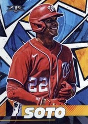 2021 Topps Fire Base Set Juan Soto #159 card