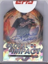 Juan Soto 2022 Bowman's Best Global Impact Die-Cuts Autographs card