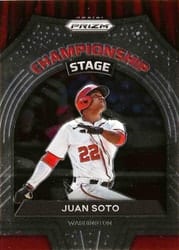 2022 Panini Prizm Championship Stage Juan Soto #CS-7 card