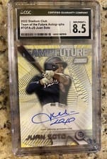 2022 Stadium Club Team of the Future Autographs Juan Soto #TOFA-JS card