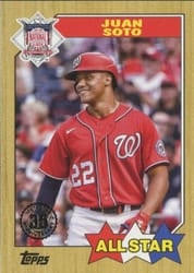 2022 Topps 1987 Topps Baseball All-Stars Juan Soto #87AS-13 card