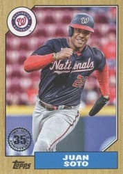 2022 Topps 1987 Topps Baseball (Series 2) Juan Soto #87TB-10 card