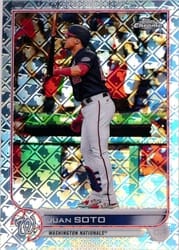 2022 Topps Chrome Logofractor Edition Base Set Juan Soto #36 card