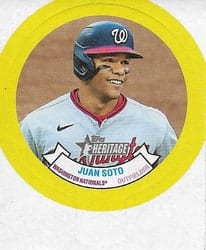 2022 Topps Heritage 1973 Candy Lids Juan Soto #3 card