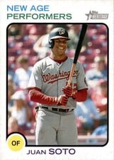 2022 Topps Heritage New Age Performers Juan Soto #NAP-7 card