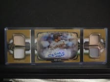 2022 Topps Triple Threads Windows Into Greatness Autographed Relic Book Juan Soto #WGAR-JS card