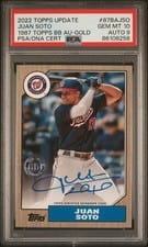 2022 Topps Update 1987 Topps Autographs Juan Soto #87BA-JSO card