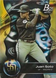 2023 Bowman Platinum Base Set Juan Soto #74 card