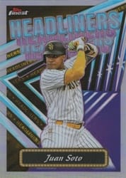 2023 Finest Headliners Juan Soto #FH-3 card