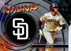 2023 Finest Rivalries Die-Cut Juan Soto #FR-3 card