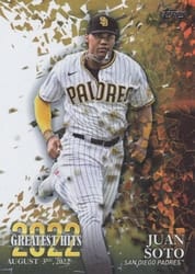 2023 Topps 2022's Greatest Hits Juan Soto #22GH-24 card