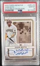 2023 Topps Definitive Collection Autograph Relic Juan Soto #ARC-JSO card