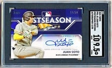 2023 Topps Postseason Performance Autographs Juan Soto #PPA-JS card
