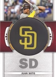 2023 Topps Team Logo Manufactured Patches Juan Soto #TLP-JS card
