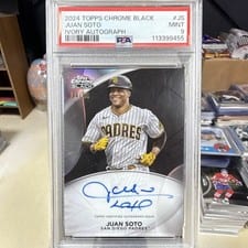 2024 Topps Chrome Black Ivory Autographs Juan Soto #CPA-JS card