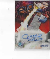 2025 Bowman Chrome Adios Autographs Juan Soto #AAV-JS card