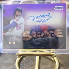 2025 Stadium Club Savage Sluggers Autographs Juan Soto #SS-JS card