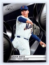 2025 Topps Chrome Black Base Set Juan Soto #130 card