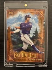 2025 Topps X Bob Ross: The Joy of Baseball Bat on Ball Juan Soto #BOB-2 card