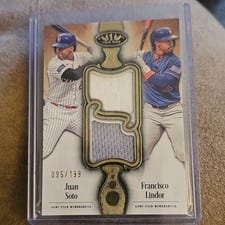 2026 Topps Tier One Dual Player Relics Juan Soto #DPR-SL card