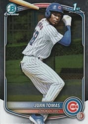 2025 Bowman Chrome Prospects Juan Tomas #BCP-230 card