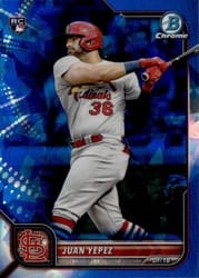 2022 Bowman Chrome Sapphire Edition Base Set Juan Yepez #26 card