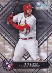 2022 Bowman Sterling Base Set Juan Yepez #BSR-7 card