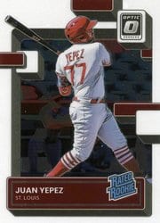 2022 Donruss Optic Base Set Juan Yepez #69 card