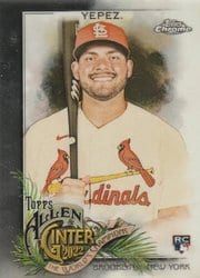 2022 Topps Allen & Ginter Chrome Base Set Juan Yepez #238 card