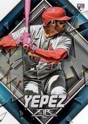 2022 Topps Fire Base Set Juan Yepez #124 card