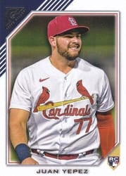 2022 Topps Gallery Base Set Juan Yepez #156 card
