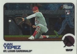 2022 Topps Heritage Chrome Juan Yepez #569 card