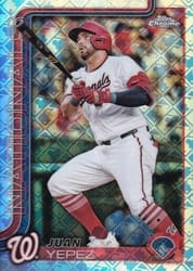 2025 Topps Chrome Logofractor Edition Base Set Juan Yepez #16 card