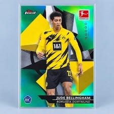 2020 Topps Finest Bundesliga Jude Bellingham Green Refractor #32 card