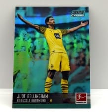 2021 Stadium Club Chrome Bundesliga Jude Bellingham Aqua Refractor #31 card