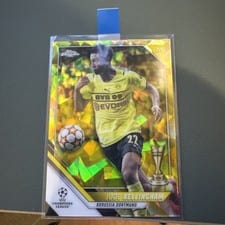 2021 Topps Chrome Sapphire UEFA Champions League Jude Bellingham Yellow #58 card