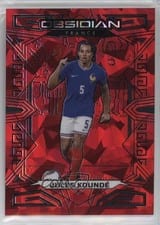 2023 Panini Obsidian Jules Kounde Red Crystals Electric Etch #161 card
