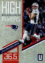 2019 Panini Unparalleled High Flyers Julian Edelman #HF-JE card