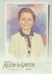 2020 Topps Allen & Ginter Base Set Julian Edwards #284 card