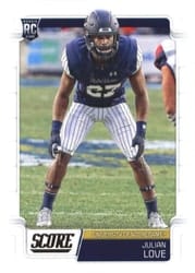 2019 Score Base Set Julian Love #376 card