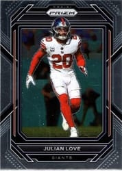 2022 Panini Prizm Base Set Julian Love #220 card
