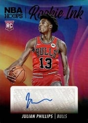 2023-24 Hoops Rookie Ink Julian Phillips #RI-PHL card