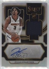 2023-24 Panini Select Rookie Jersey Autographs Julian Strawther #RJ-STW card