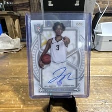 2023-24 Topps Royalty The Time is Now Autographs Julian Strawther #TN-JS card