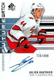 2019-20 SP Authentic Base Set Julien Gauthier #215 card