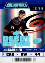 2019-20 Upper Deck Credentials Base Set Julien Gauthier #94 card