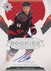 2019-20 Upper Deck Ultimate Collection Base Set Julien Gauthier #109 card