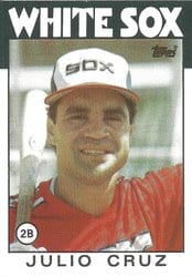 1986 Topps Base Set Julio Cruz #14 card