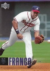 2006 Upper Deck Base Set Julio Franco #45 card