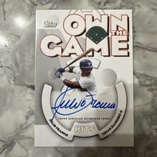 2024 Topps Archives 2006 Topps Baseball Own the Game Autographs Julio Franco #06OGA-JF card